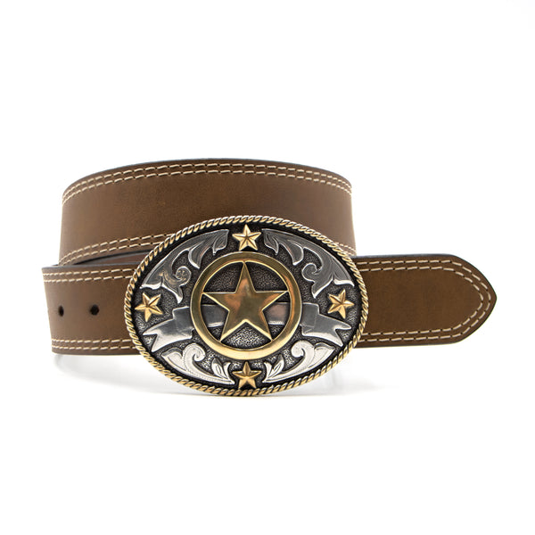 Texas Ranger Silver-Tone Belt Buckle