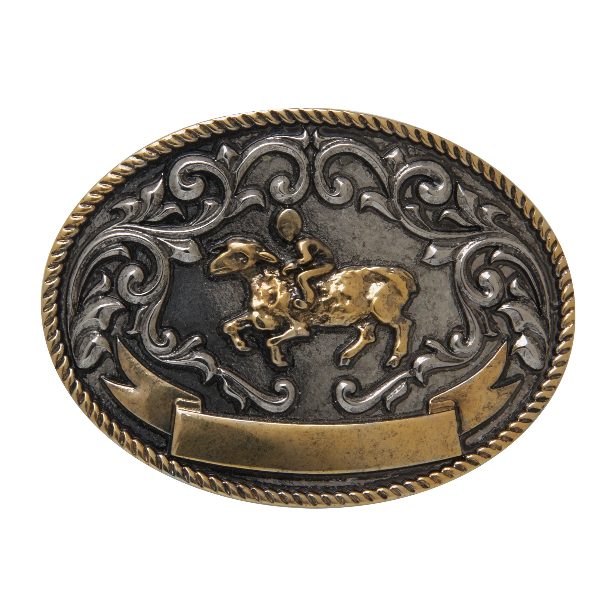 Golden Bull Rider Belt Buckle - Bulk & Wholesale