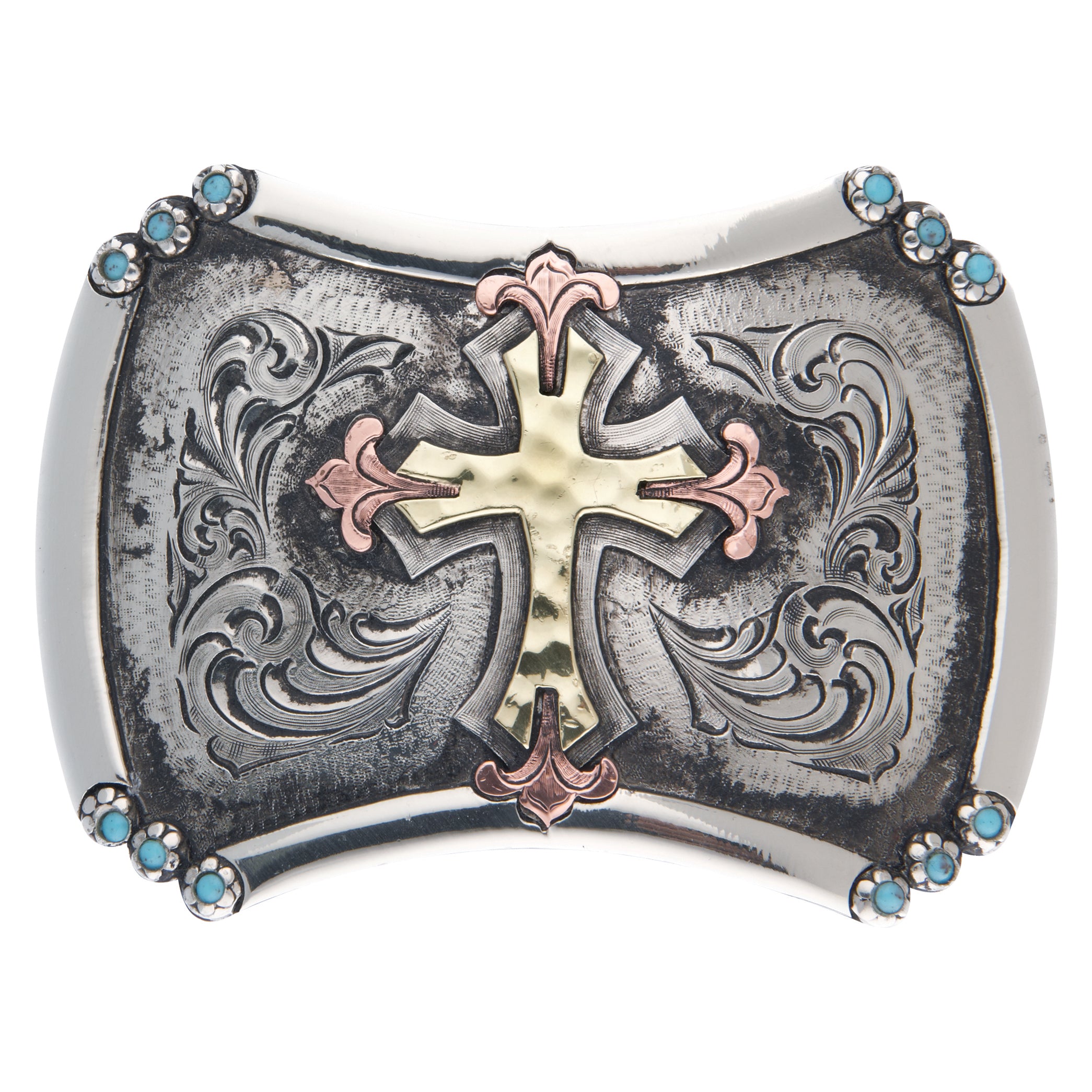 Cross clearance belt buckles